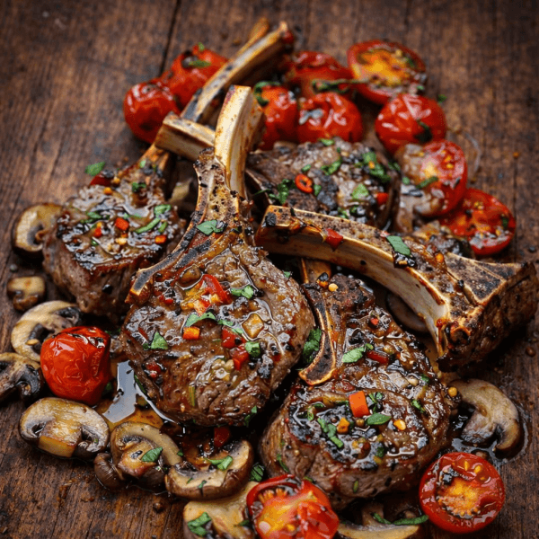 Chuletas de cordero a la brasa